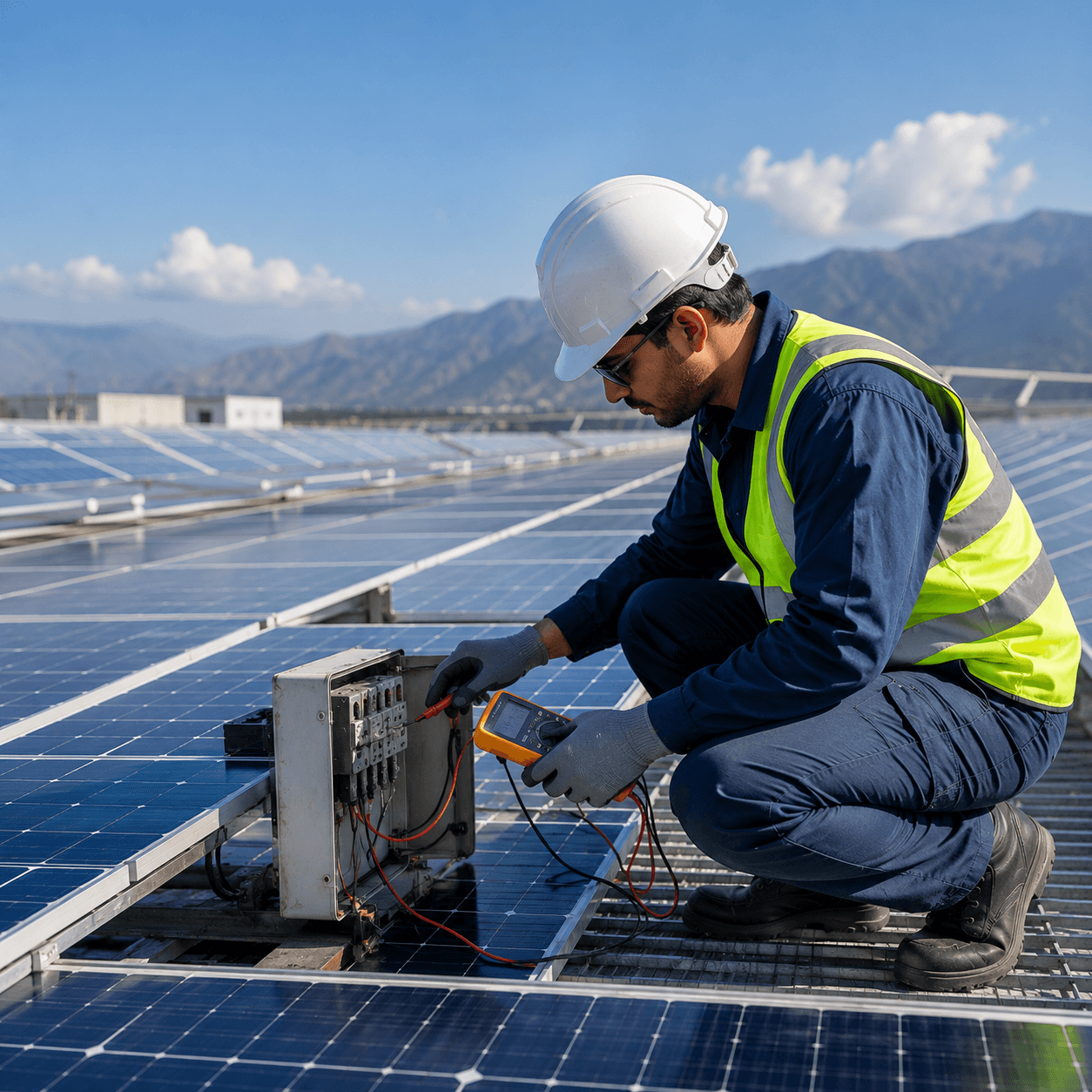 Solar plant maintenance